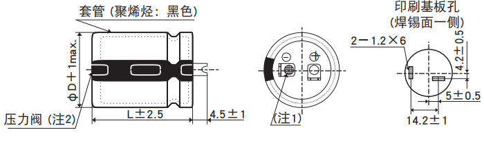 [NCC電容]基板自立型鋁電解電容器 GXA系列